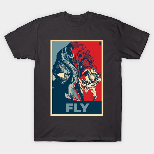 Motivational Horror - Fly T-Shirt by IckyScrawls